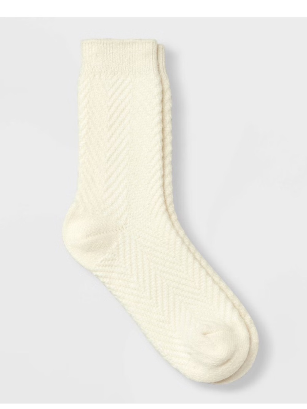 Universal Thread Cream Cable Crew boot Socks